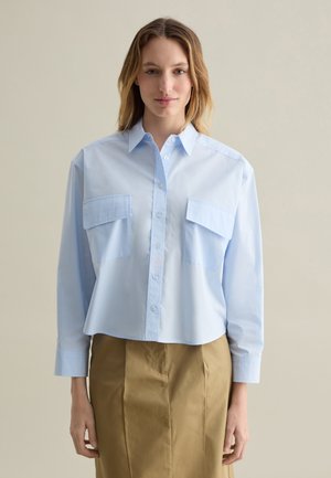Button-down blouse - soft blue