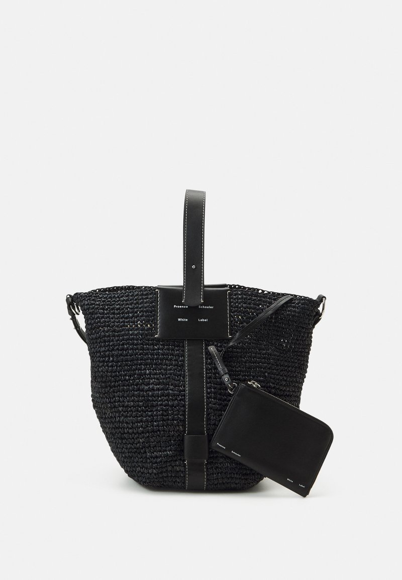 Proenza Schouler White Label SULLIVAN RAFFIA BAG Handbag black