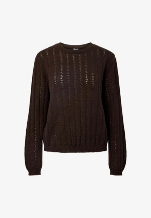 Pieces, KNITTED JUMPER PCADA - Pullover - ganache