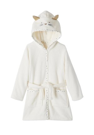 Vertbaudet, VERTBAUDET MÄDCHEN MORGENMANTEL AUS PLÜSCH KATZE - Dressing gown - wollweiß