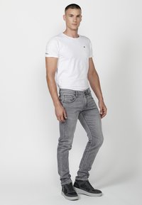 Koroshi Blugi slim fit - denim gris grey denim
