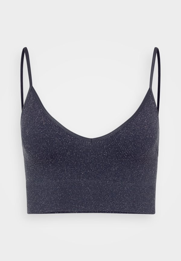 ONLVICKY GLITTER SEAMLESS - Bustier - phantom/silver2