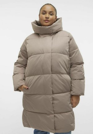 Vero Moda Curve CURVE - Wintermantel - taupe gray