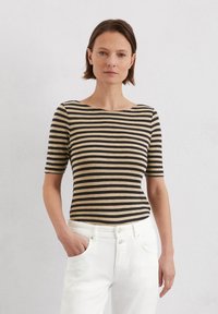 Marc O'Polo - SHORT SLEEVE BOAT NECK STRIPED - T-shirt imprimé - multi Image miniature 1