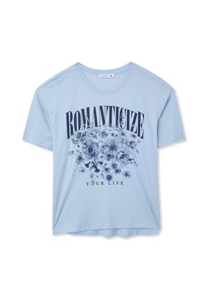 Terranova, T-shirt con stampa - celeste chiaro