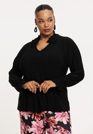 V-NECK - Blouse - black