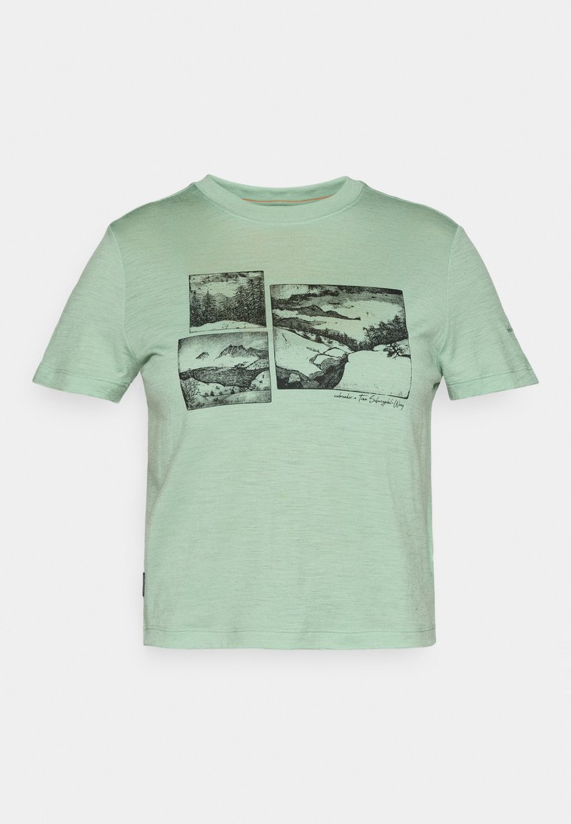 Icebreaker T-shirt print lichtgroen