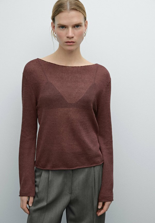 CUTWORK - Strickpullover - bordeaux