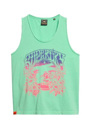Superdry & Co PSYCH SURF GRAPHIC RACER - Top - neo mint green