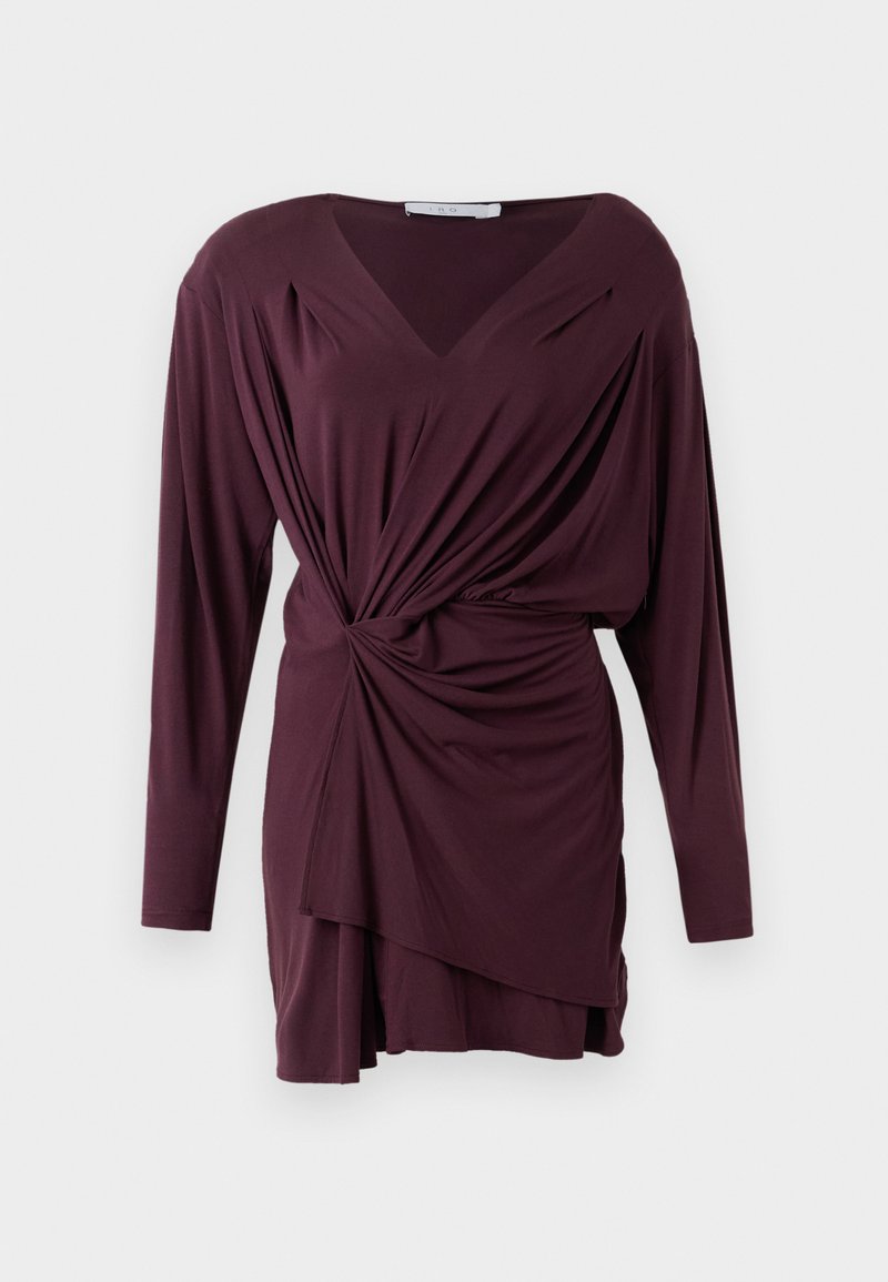 Iro Cocktailjurk bordeauxrood gemêleerd