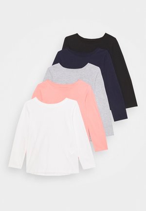 GIRLS TEE 5 PACK - Longsleeve - light grey/pink/black