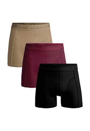 3-PACK - Boxershort - black purple beige