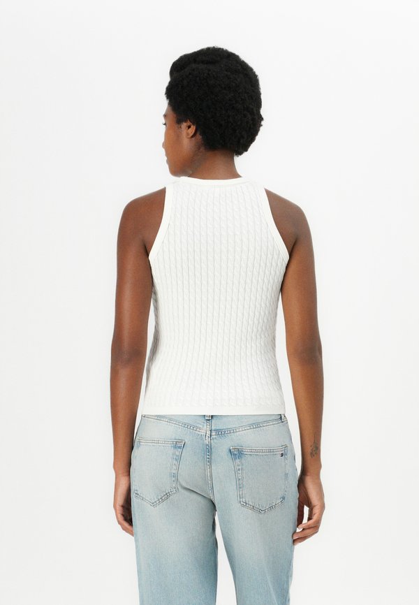 CABLE SLIM - Jumper - ivory silk2