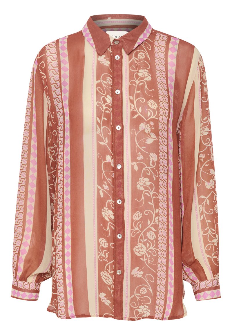 Cream Overhemdblouse rood