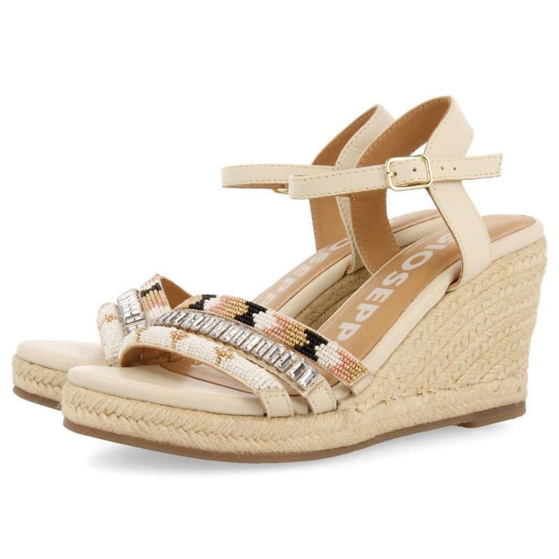 Gioseppo BACOOR - Sandali con zeppa - blanco