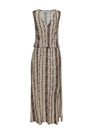 MAXIKLEID - Maxikleid - beige braun bedruckt