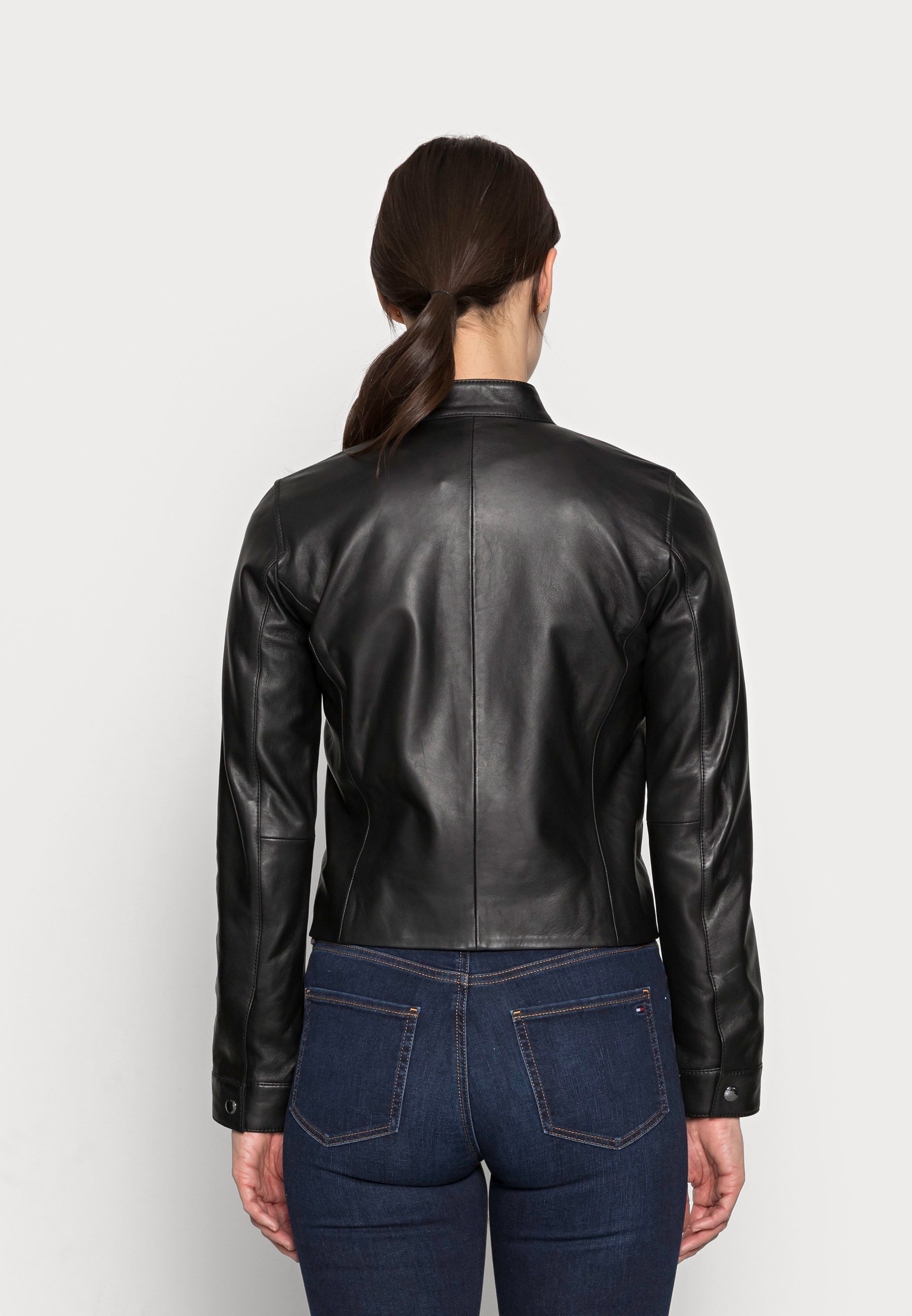 Tommy Hilfiger Leather jacket - black 