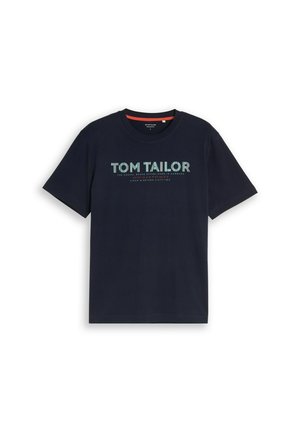 TOM TAILOR, TOM TAILOR T-SHIRT T-SHIRT MIT LOGO-PRINT - Camiseta estampada - sky captain blue
