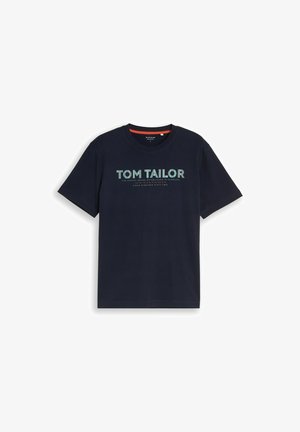 TOM TAILOR, TOM TAILOR T-SHIRT T-SHIRT MIT LOGO-PRINT - Camiseta estampada - sky captain blue
