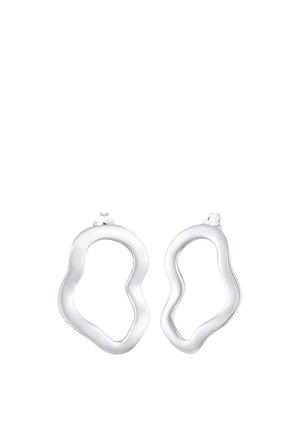 Elli ABSTRACT WAVY EARRINGS - Korvakorut - silver