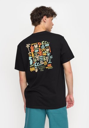 Print T-shirt - black