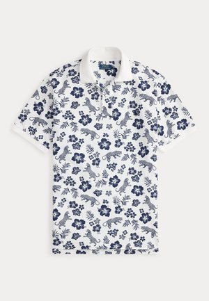 TROPICAL MESH POLO SHIRT - Πόλο - white