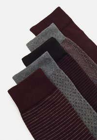 Pier One 5 PACK - Chaussettes - bordeaux