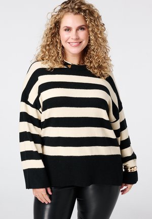Pullover - multi black-white