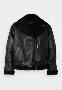 Vero Moda Petite VMJOANNA COATED JACKET - Μπουφάν από συνθετικό δέρμα - black