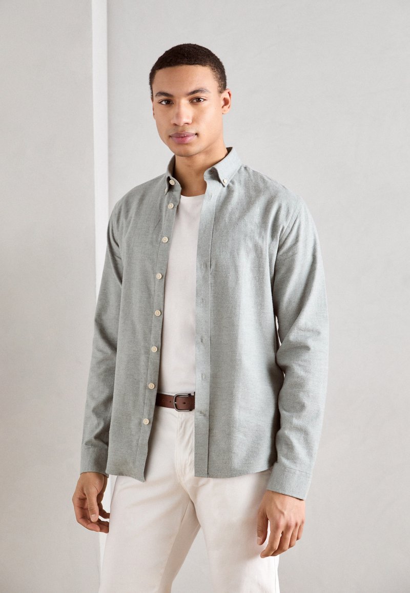 Lindbergh MELANGE BRUSHED SHIRT - Košile - light green