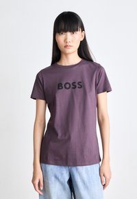 BOSS ELOGO - Marškinėliai su spaudiniu - open purple