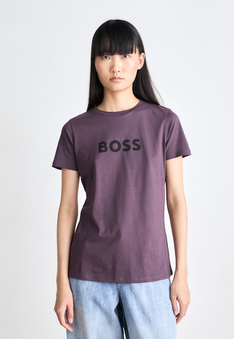 BOSS ELOGO - Triko s potiskem - open purple