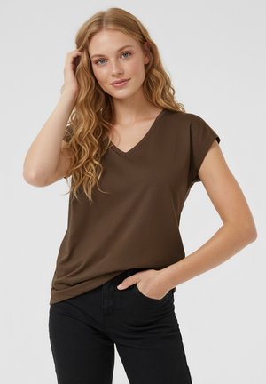 Kaffe KALISE - T-shirts basic - brown