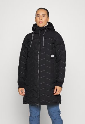 LUGANO - Bunda z prachového peří - black
