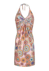 CHIC by Lirette KORTE HALTER JURK MOUZAKI - Freizeitkleid - roze