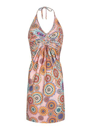 CHIC by Lirette KORTE HALTER JURK MOUZAKI - Robe de jour - roze