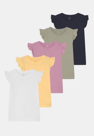 NMFSEDONNA 5 PACK - T-shirt basic - sunlight