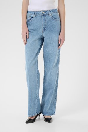 ZOLINA WIDE - Wide Leg - washed mid blue