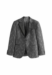 Next REGULAR FIT TEXTURED PRINT TUXEDO  - Giacca elegante - black