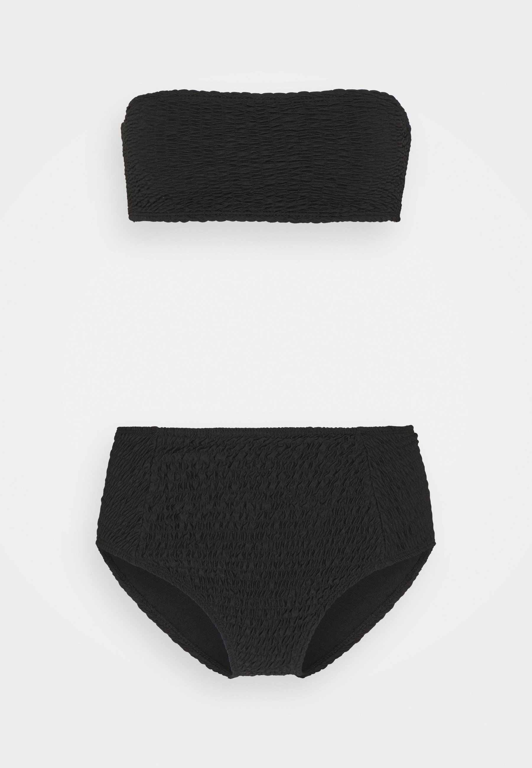 Women BANDEAU AND HIGH LEG HIGH WAIST BRIEF SET - Bikini Women BANDEAU AND HIGH LEG HIGH WAIST BRIEF SET - Bikini