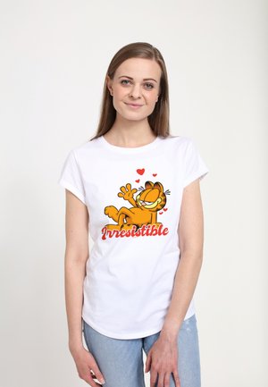 Henry Tiger VALENTINES DAY IRRESISTIBLE GARFIELD - T-shirts print - white