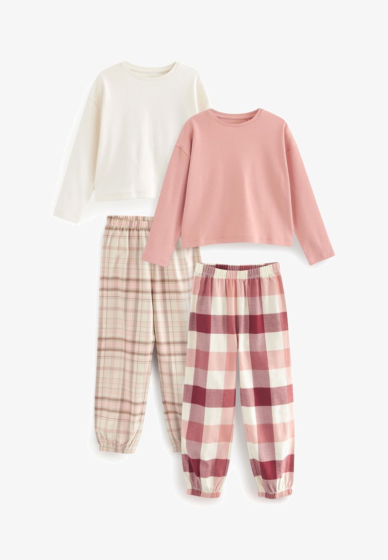 Next CHECK 2 PACK SET - Pyjama - pink cream