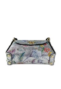 DrachenLeder Handtas - silberfarben farbig