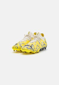 Puma FUTURE ULTIMATE FG/AG - Scarpe da calcio per erba sintetica - sedate gray/asphalt/yellow blaze