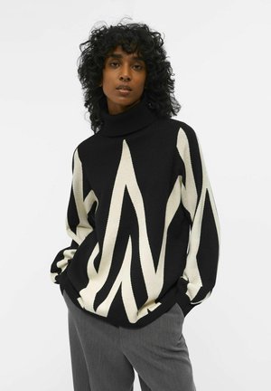 Object OBJRAY ROLL NECK  - Neule - black