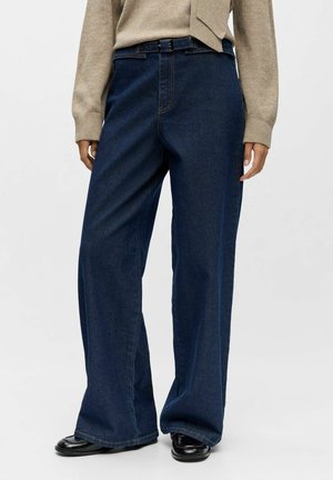 Wide leg - dark blue denim