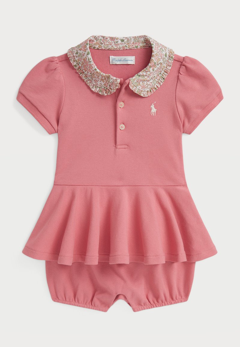 Polo Ralph Lauren - FLORAL COLLAR MESH BUBBLE SHORTALL - Jumpsuit - faded peony, Vergrößern