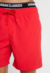 Urban Classics TWO IN ONE SWIM - Badeshorts - firered/white/black