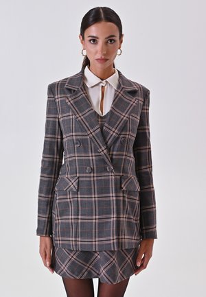FANTASIA CHECK - Blazer - grey