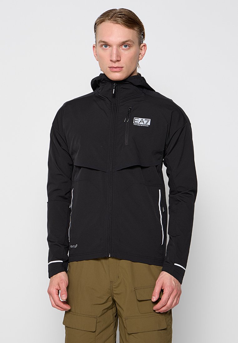 EA7 Emporio Armani Lichte jas zwart EA7 Emporio Armani Lichte jas zwart
